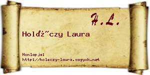 Holéczy Laura névjegykártya